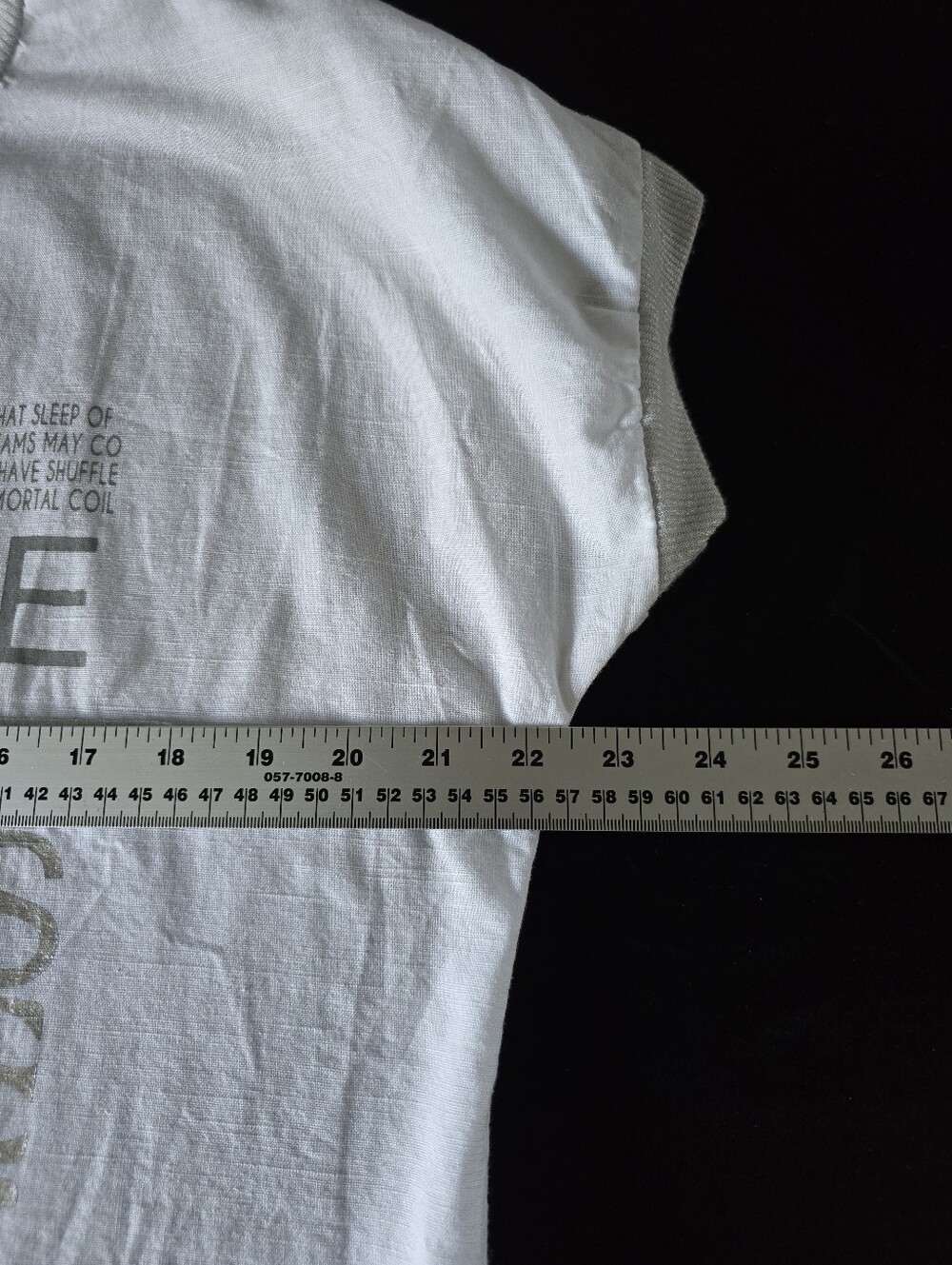 Linen/cotton Blend Casual Graphic Top. Relaxed  Fit. Made In Italy. - Picture 4 of 6